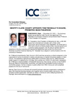 Identity Clark County Appoints Tom Teesdale to Board, Promotes Sean Philbrook