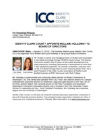 Identity Clark County Appoints Wollam, Holloway To Board Of Directors